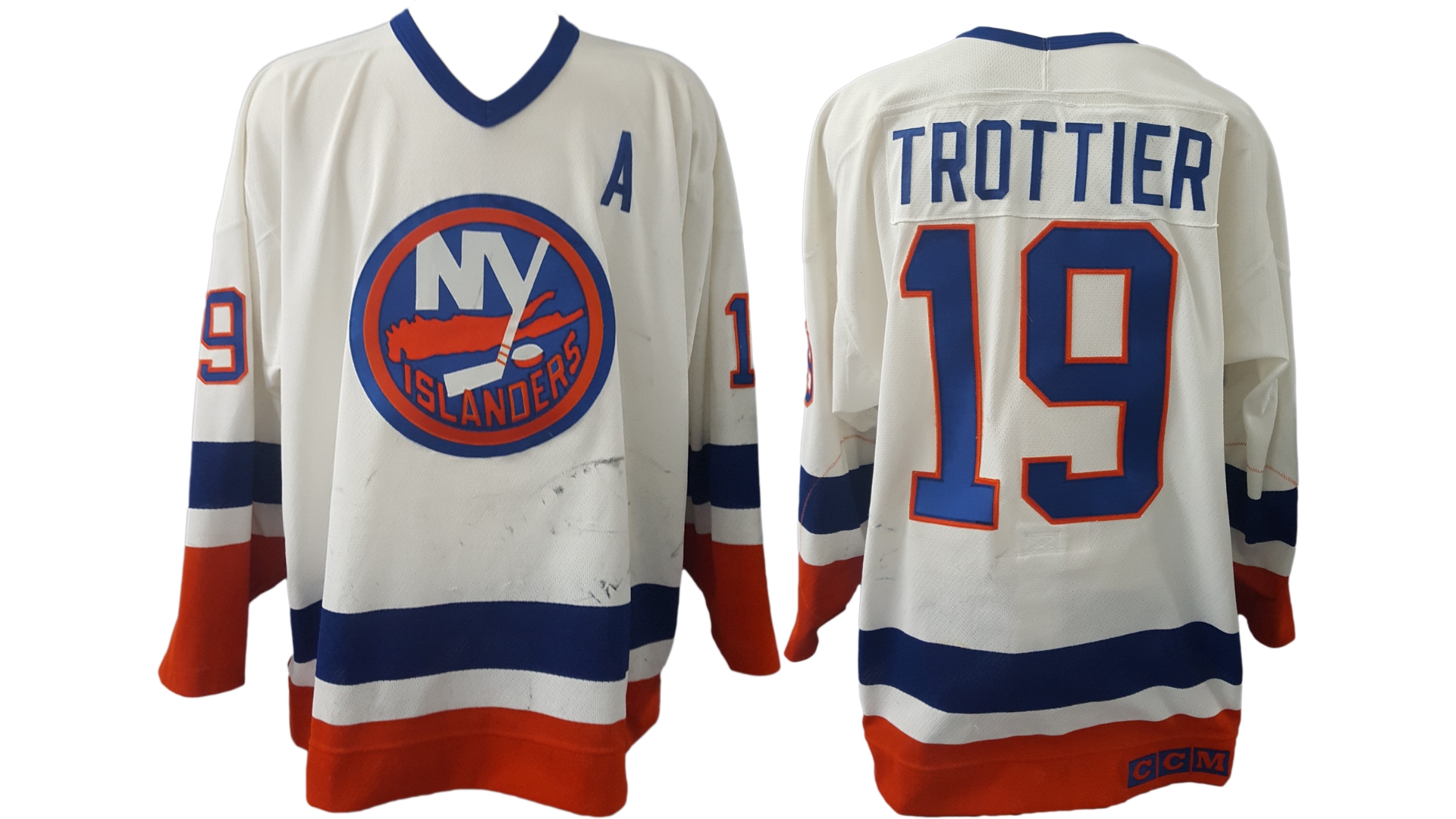 bryan trottier new york islander jersey front and back number 19